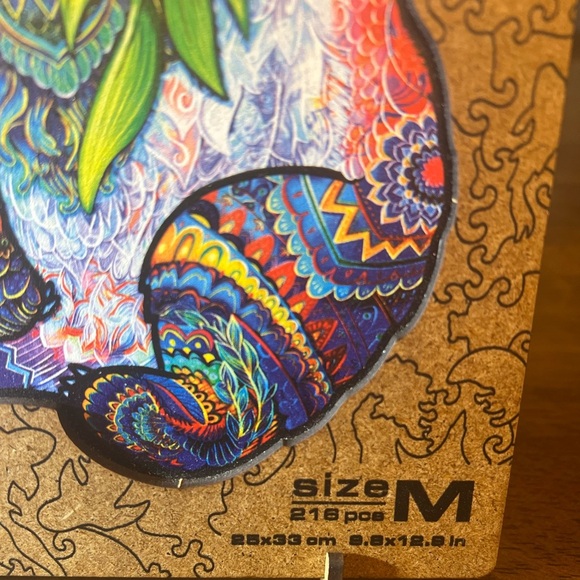 UNIDRAGON Wooden Puzzle - Serious Panda (Medium, 215 pcs) for Adults and Kids - Picture 8 of 10